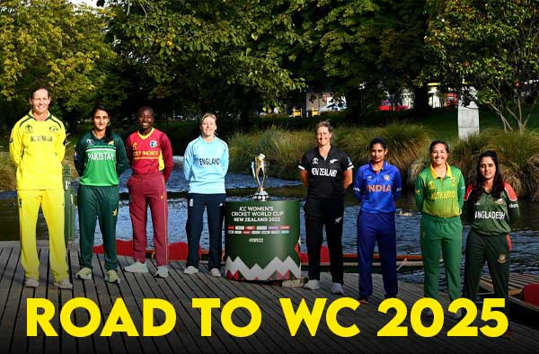 How are team positioned for 2025 Women's ODI World Cup - ICC Women's Championship?