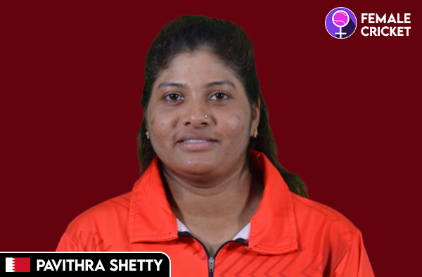 Pavithra Shetty on FemaleCricket.com