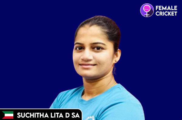 Suchitha Lita D Sa on FemaleCricket.com