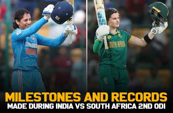 2nd ODI List of Milestones and Records made during India vs South Africa
