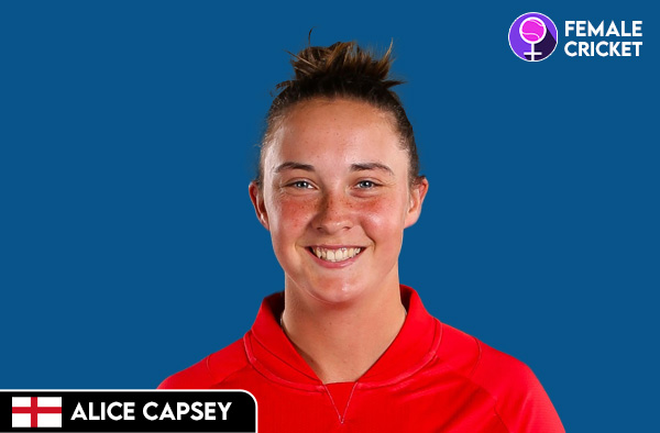 Alice Capsey on FemaleCricket.com