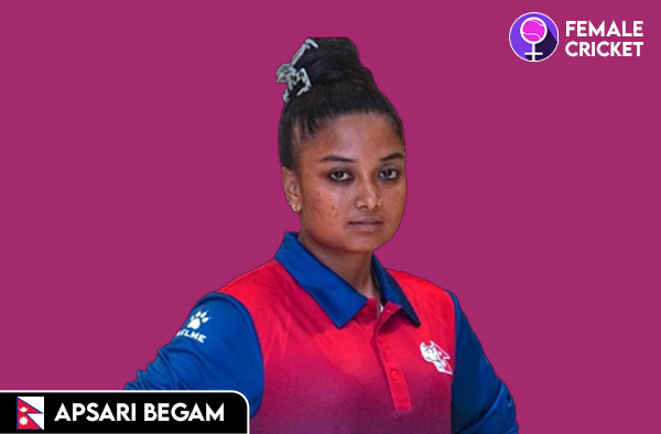 Apsari Begam on FemaleCricket.com