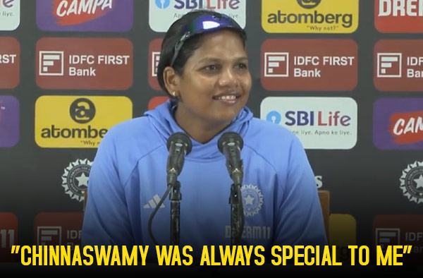 “Chinnaswamy was always special to me”: Asha Sobhana. PC: Crickethub TV