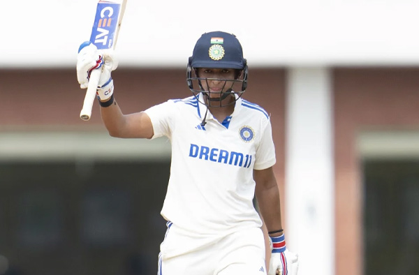 Harmanpreet Kaur scores maiden Test fifty in Chennai