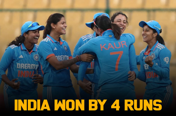 India edge-past South Africa in a record-breaking run fest at the Chinnaswamy to clinch a thriller by 4 Runs
