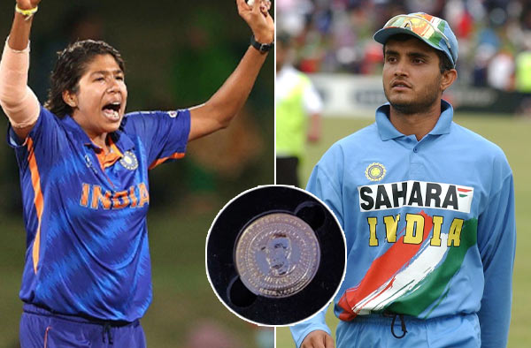 Jhulan Goswami and Sourav Ganguly featured on the toss coin in inaugural edition of the Bengal Pro T20 League