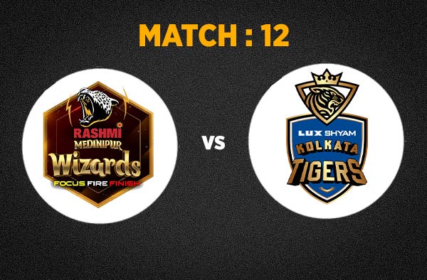 Match 12 Rashmi Medinipur Wizards vs Lux Shyam Kolkata Tigers