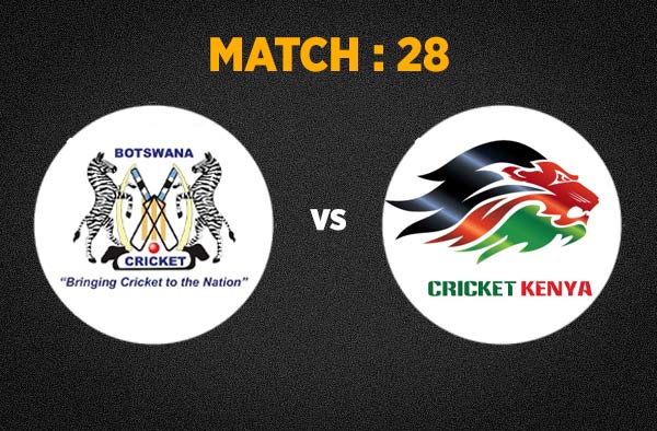 Match 28 Kenya vs Botswana