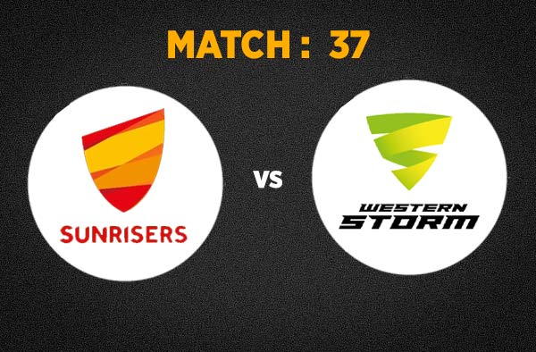 Match 37 Sunrisers vs Western Storm