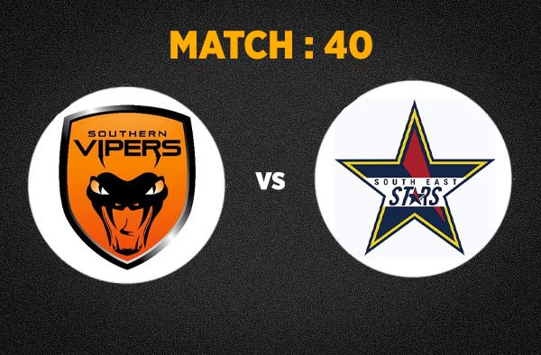 Match 40 Southern Vipers vs South East Stars
