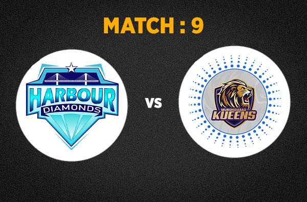 Match 9 Harbour Diamonds vs Murshidabad Kueens