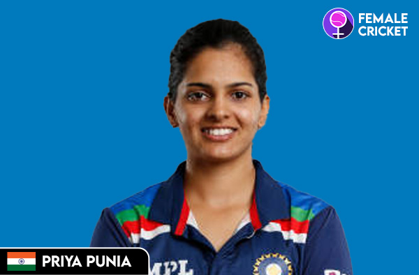 Priya Punia on FemaleCricket.com