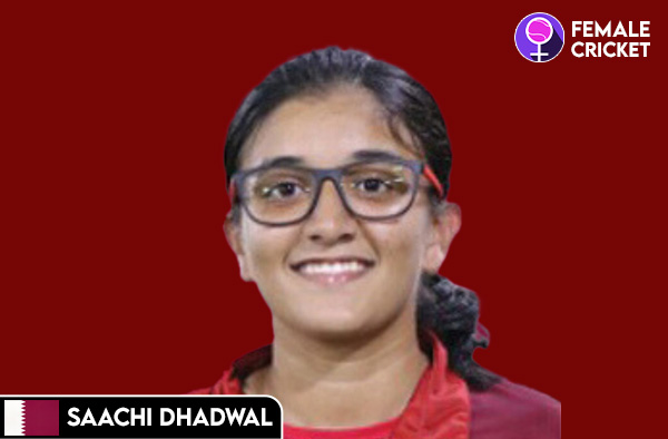 Saachi Dhadwal on FemaleCricket.com