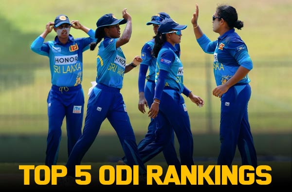 Sri Lanka Women's Team storms into the top 5 ODI Rankings for the first time