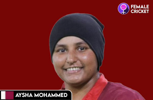 Aysha Mohammed on FemaleCricket.com