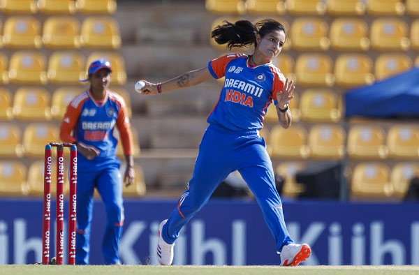 “I like bowling with the new ball” - Renuka Singh. PC: ACC