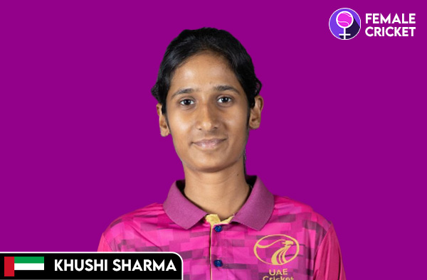 Khushi Sharma on FemaleCricket.com