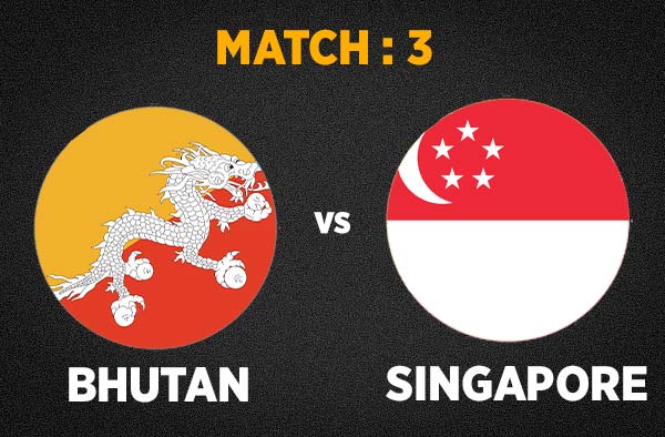 Match 3 Bhutan vs Singapore