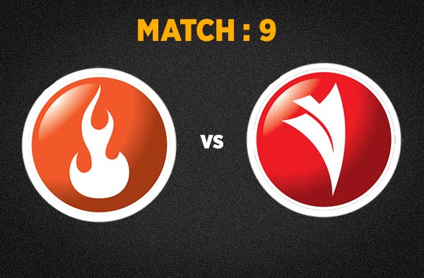 Match 9 Scorchers vs Dragons