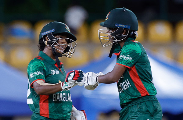 Rabeya Khan’s 4-fer and Murshida Khatun’s Fifty lead Bangladesh to victory over Thailand. PC: ACC