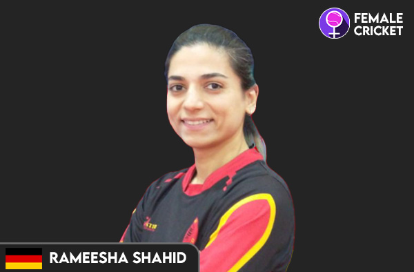 Rameesha Shahid on FemaleCricket.com