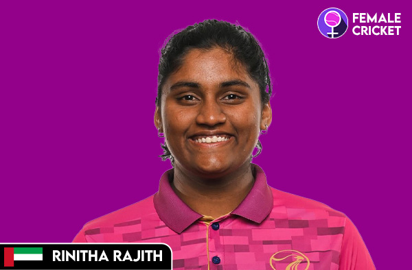 Rinitha Rajith on FemaleCricket.com