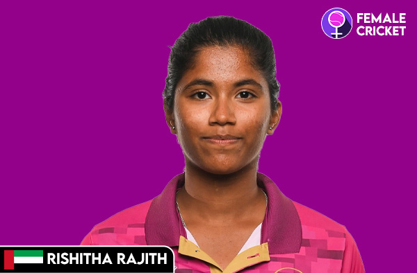 Rishitha Rajith on FemaleCricket.com