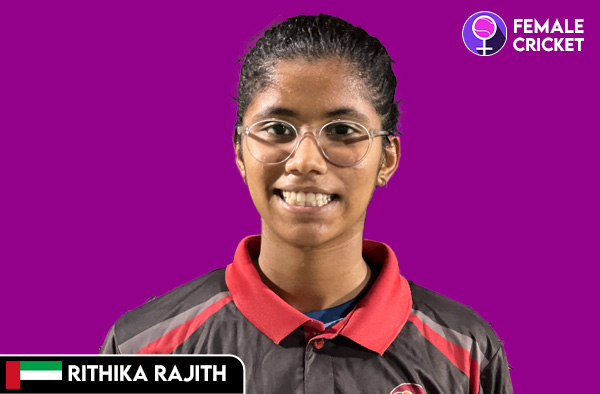 Rithika Rajith on FemaleCricket.com