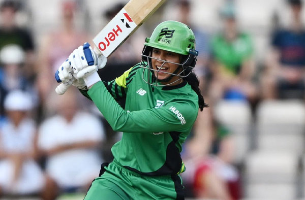 Smriti Mandhana joins Southern Brave in Southampton for Women's Hundred 2024. PC: Getty