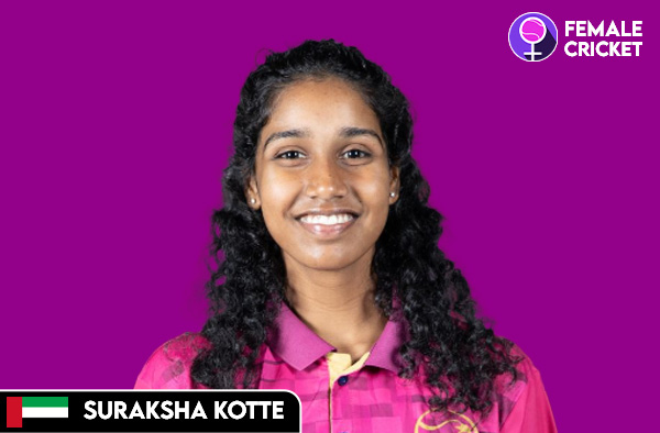 Suraksha Kotte on FemaleCricket.com