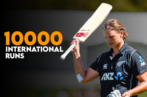 Suzie bates becomes 3rd female cricketer to amass 10,000 International Runs