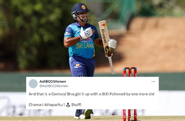 Twitter Reactions Chamari Athapaththu's Century lights up Women's Asia Cup 2024