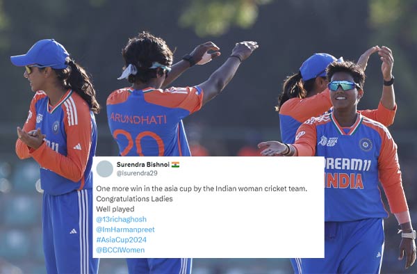 Twitter Reactions Fifty from Harmanpreet Kaur and Richa Ghosh lead India to dominant 78-run victory against UAE