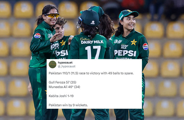 Twitter Reactions Pakistan keeps their semi-final hopes alive by a 9 wicket win over Nepal