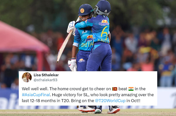 Twitter Reactions Sri Lanka secures historic first Women's Asia Cup victory