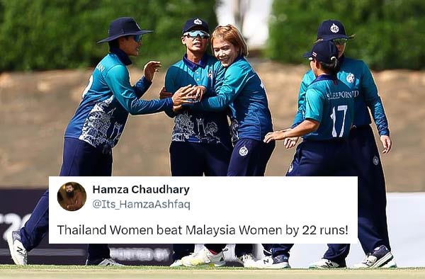 Twitter Reactions: Thailand bowlers makes a strong comeback in last 5 overs to beat Malaysia