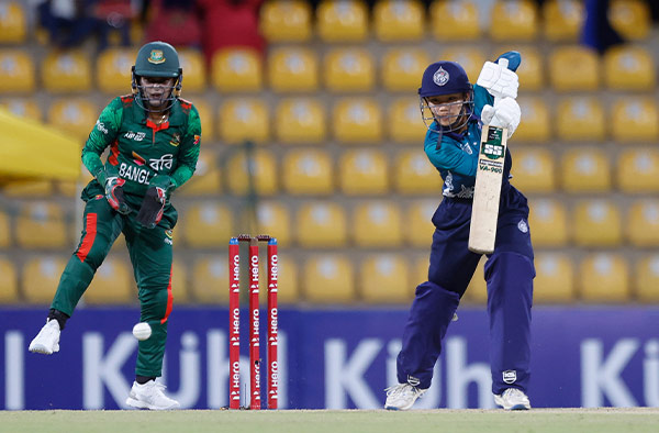 Watch Highlights Bangladesh secures 7-wicket win over Thailand, keep their Semis hope alive. PC: ACC