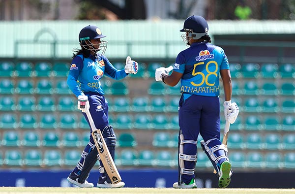 Watch Highlights Sri Lanka's crushing 144-Run win secures Knockout spot in Women's Asia Cup. PC: ACC