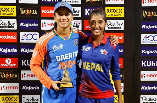 Smriti Mandhana with Indu Barma