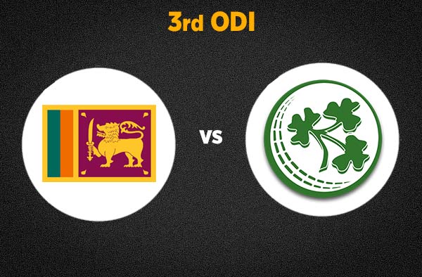 3rd ODI: Ireland vs Sri Lanka