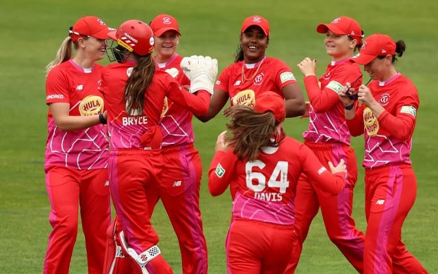 Hayley Matthews guides Welsh Fire into their maiden Women's Hundred Final. PC: Getty