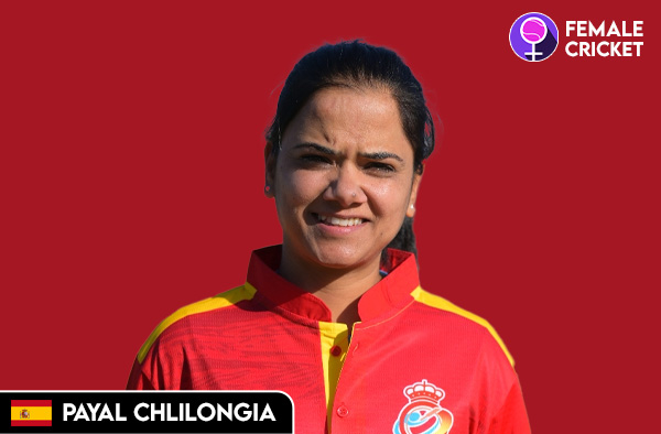 Payal Chilongia on FemaleCricket.com