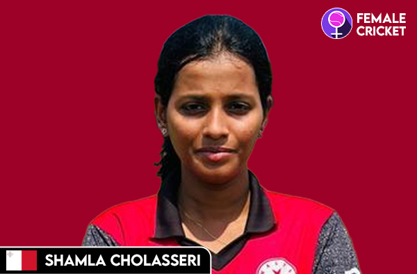 Shamla Cholasseri on FemaleCricket.com