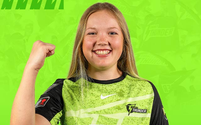 Teen spinner Sienna Eve joins Sydney Thunder for WBBL 10. PC: Sydney Thunder