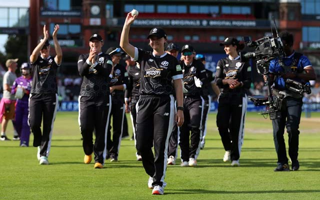 Watch Highlights Beth Mooney's 99 and Kathryn Bryce's Hat-Trick lead Manchester Originals to 17-run victory over Northern Superchargers. PC: Getty