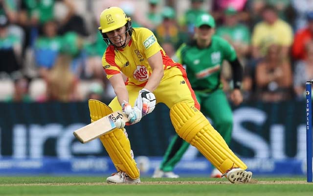 Watch Highlights Skipper Nat Sciver-Brunt's 60 (37) powers Rockets to 24-run win over Southern Brave. PC: Getty