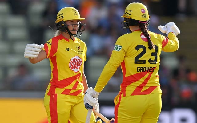 Watch Highlights Trent Rockets eliminate Birmingham Phoenix in a must-win encounter, Skipper Nat Sciver-Brunt leads the way. PC: Getty