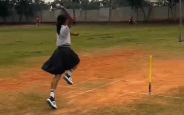 Watch Video Young Karnataka bowler dubbed 'Lady Bumrah' takes social media by storm