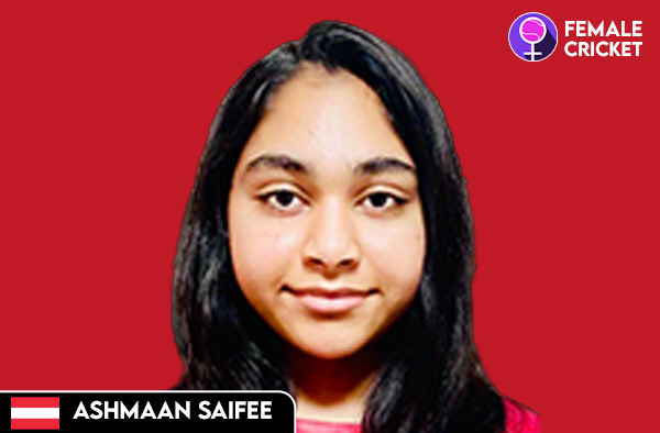 Ashmaan Saifee on FemaleCricket.com