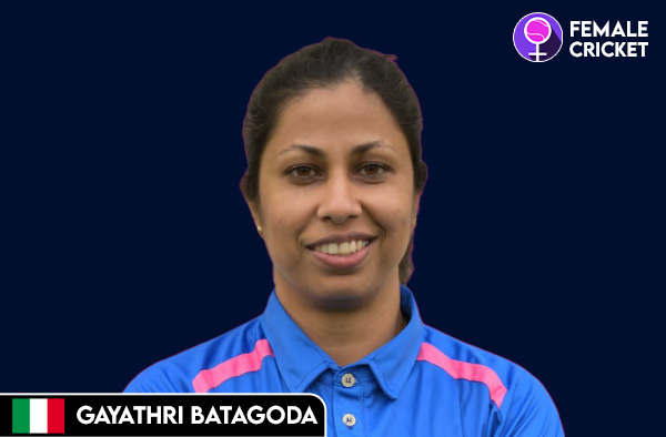 Gayathri Batagoda on FemaleCricket.com